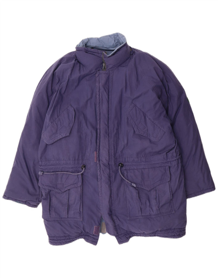 Мужская двусторонняя стеганая куртка свободного кроя DIADORA, британский цвет 38, средний синий хлопок