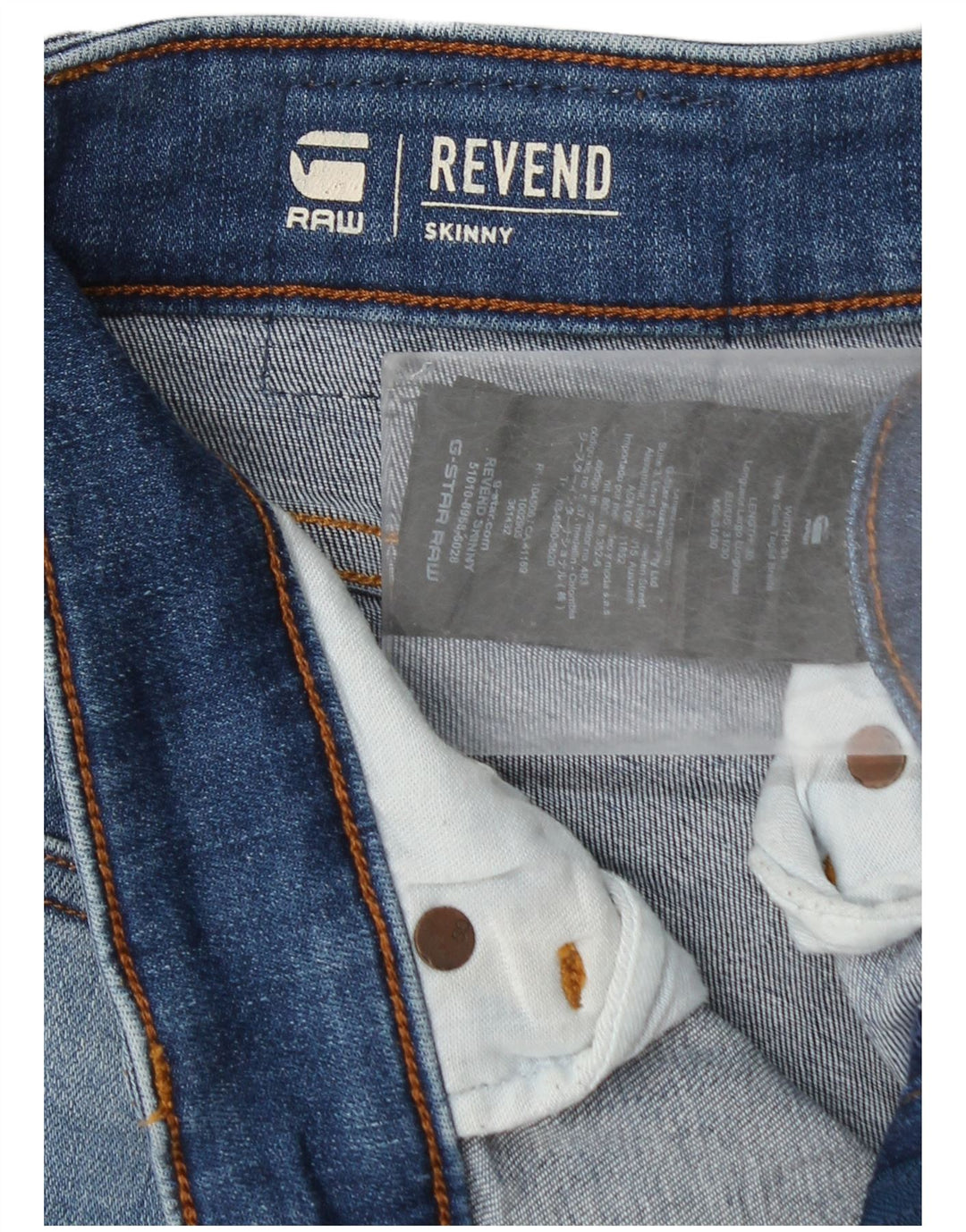 Мужские джинсы скинни G-Star Revend W31 L30, синий хлопок