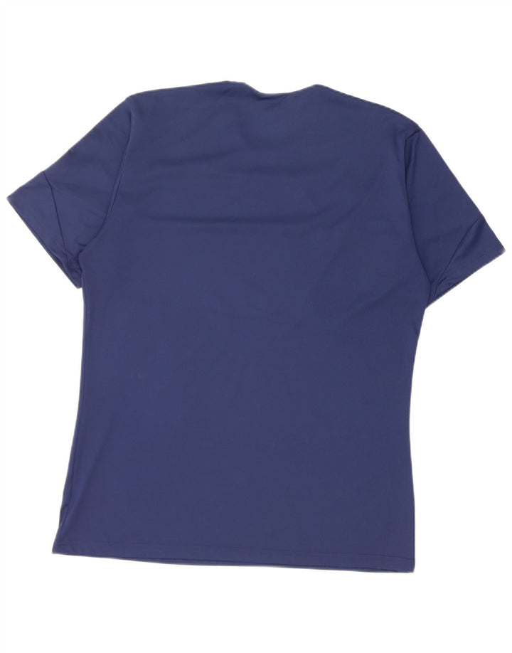 Мужская футболка Adidas Climalite Top Medium Navy Blue Colorblock