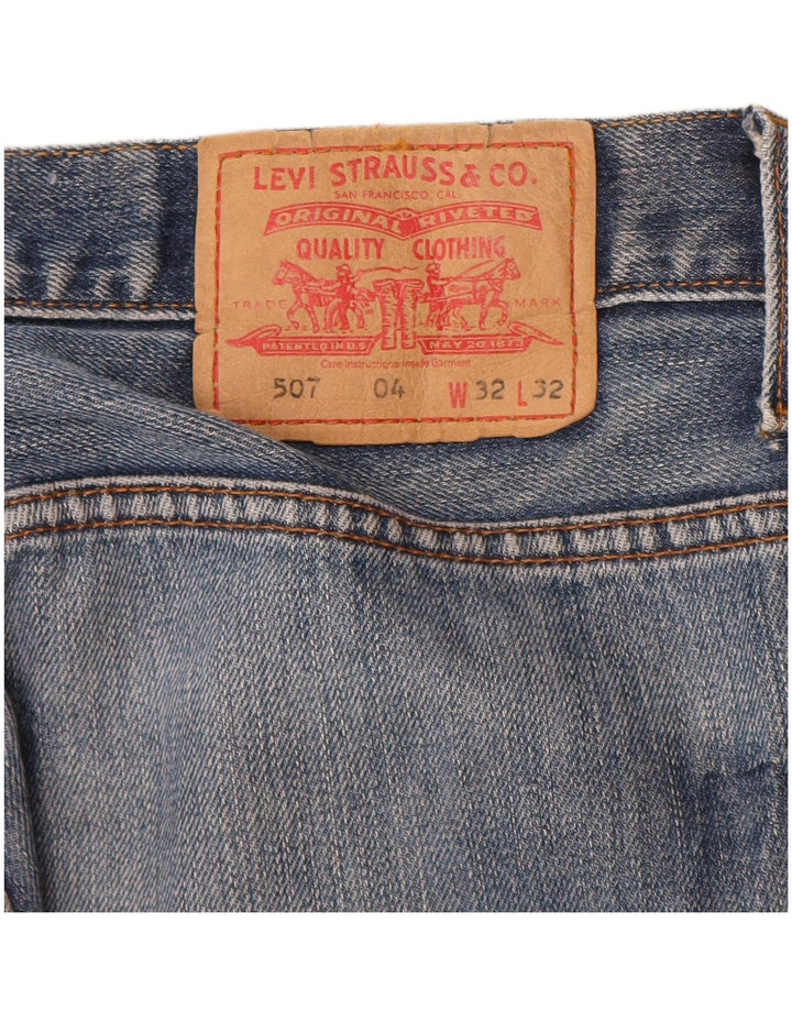 Мужские джинсы Levi's 507 Bootcut W32 L32 синие, хлопок