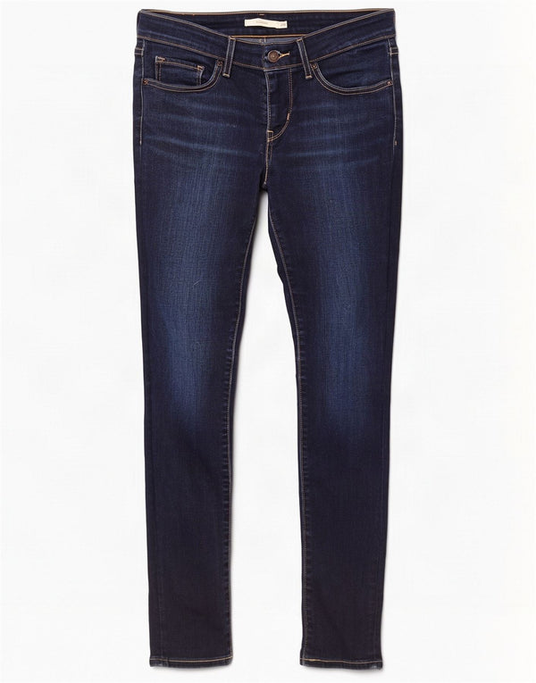 Женские джинсы скинни Levi's 711 W26 L29 Темно-синие, хлопок