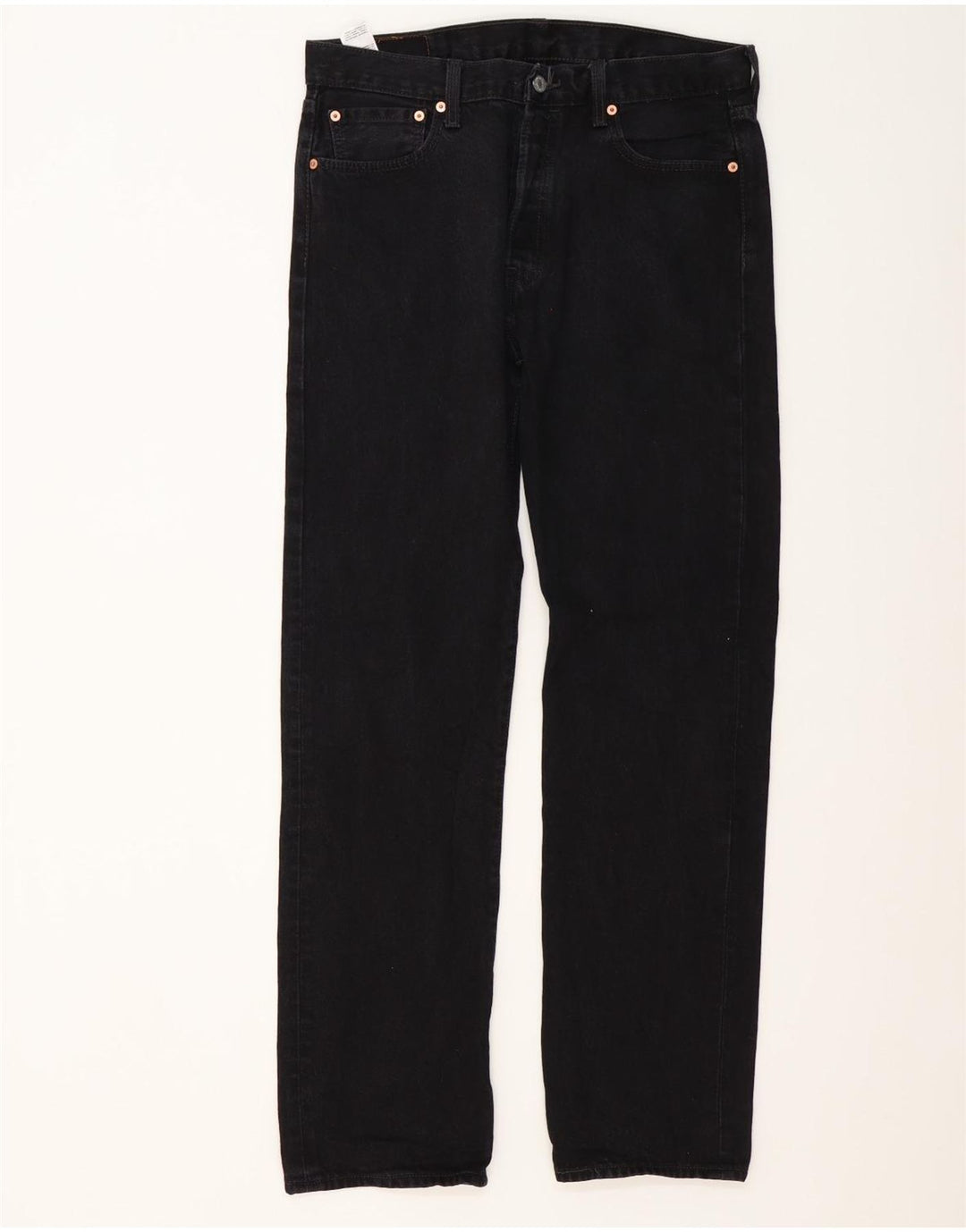 Мужские прямые джинсы Levi's 501 W34 L34, черный хлопок