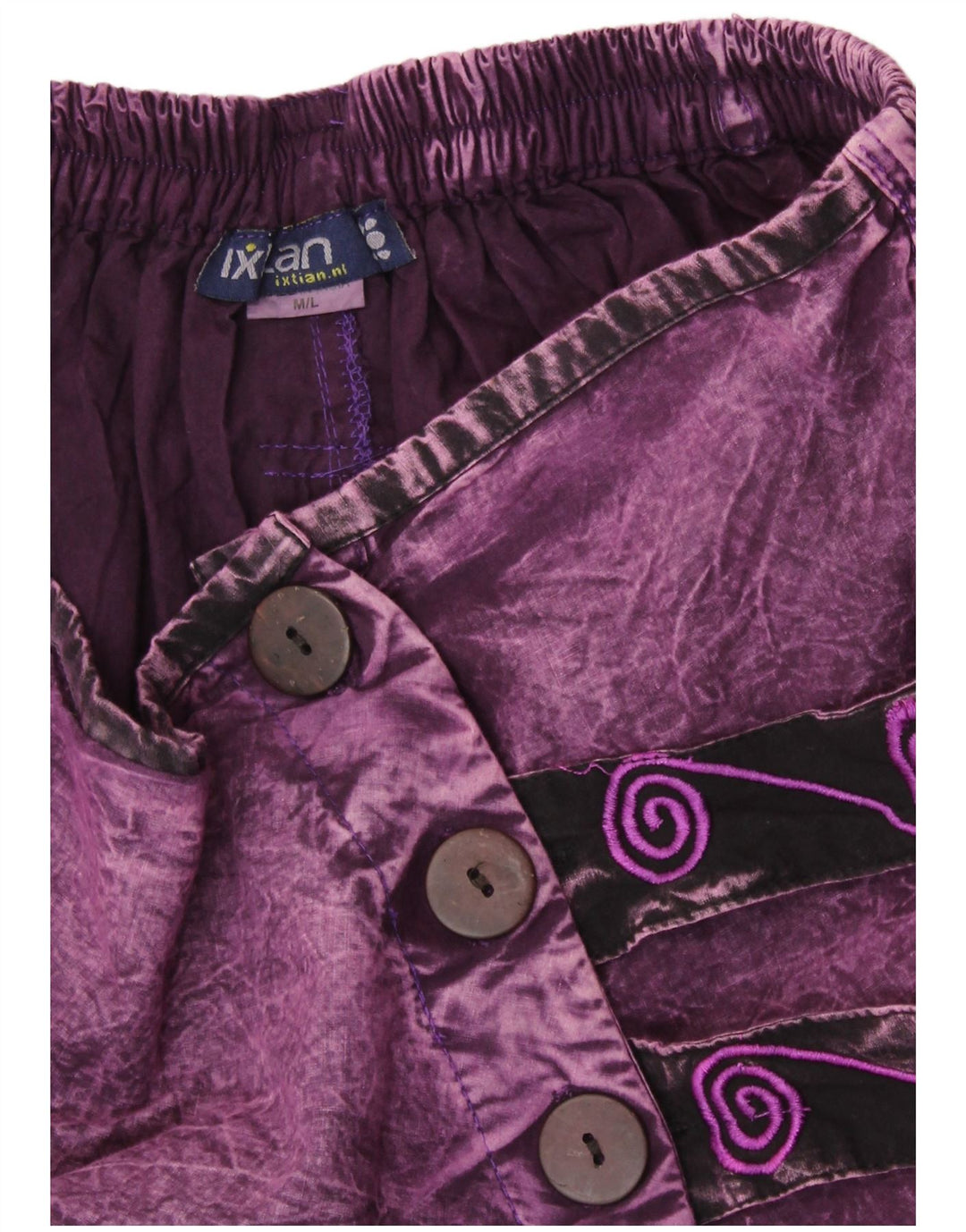 ВИНТАЖНЫЕ женские брюки-шаровары UK 14 Medium W30 L18 Фиолетовые