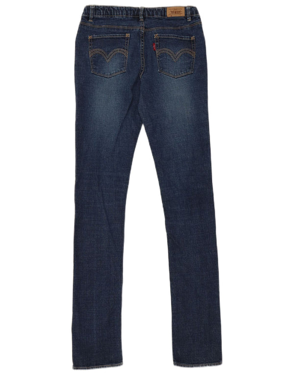 Джинсы скинни LEVI'S для девочек 15-16 лет W26 L31 Синий Рами