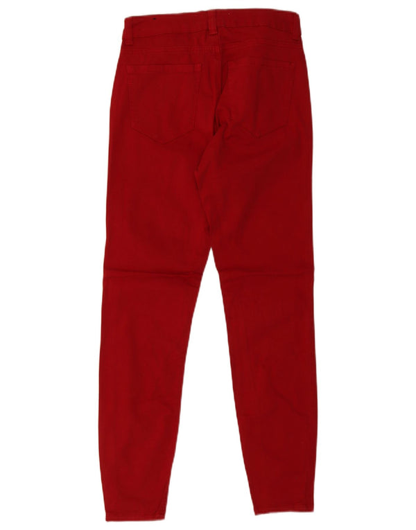 Женские джинсы скинни Zara Z1975 EU 34 2XS W24 L27 Красный хлопок