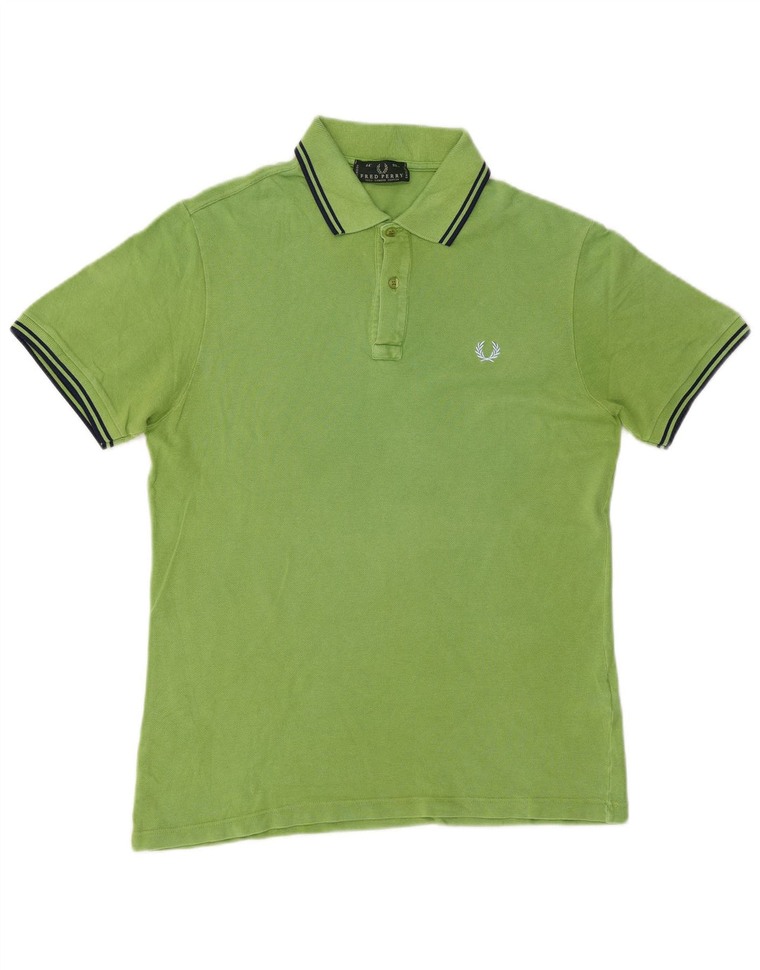 Мужская рубашка-поло Fred Perry, хлопок среднего зеленого цвета