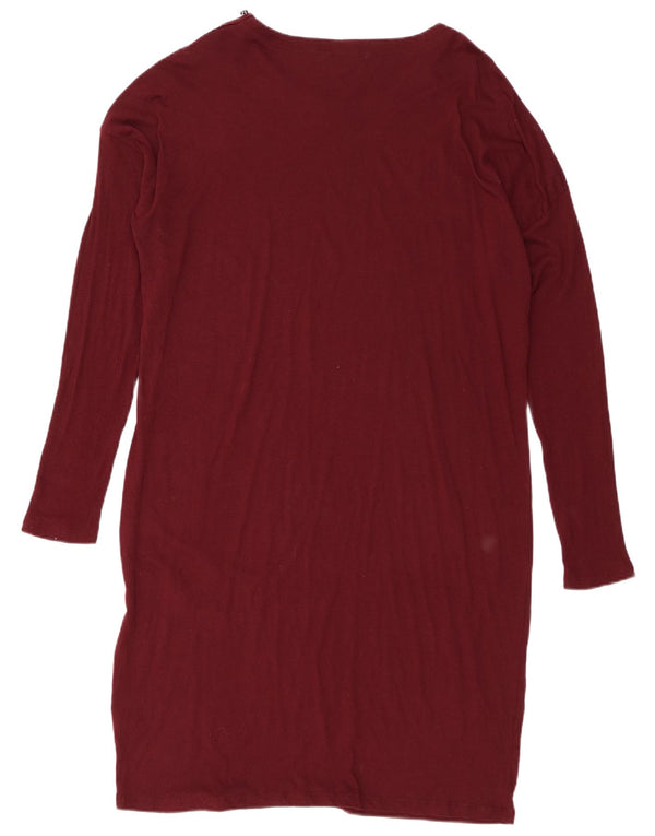 Женское платье-футляр с длинными рукавами Ralph Lauren, Великобритания, 18 XL, бордовый хлопок, хлопок