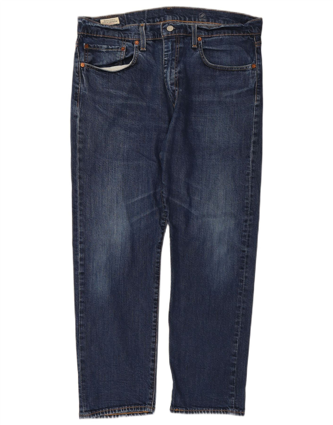 Мужские прямые джинсы LEVI'S W36 L27 синие, хлопок