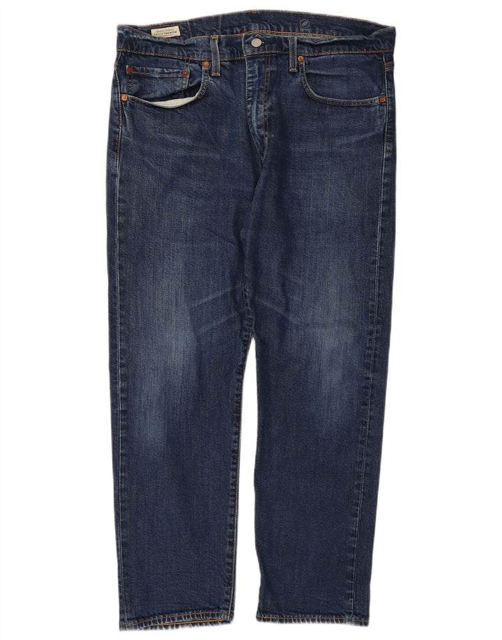 Мужские прямые джинсы LEVI'S W36 L27 синие, хлопок