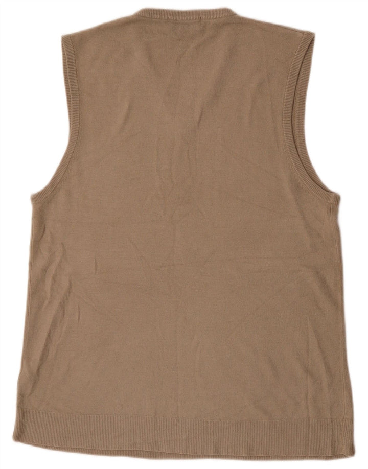 Мужская майка Mark & Spencer Blue Harbour Vest, большая, бежевая, акрил