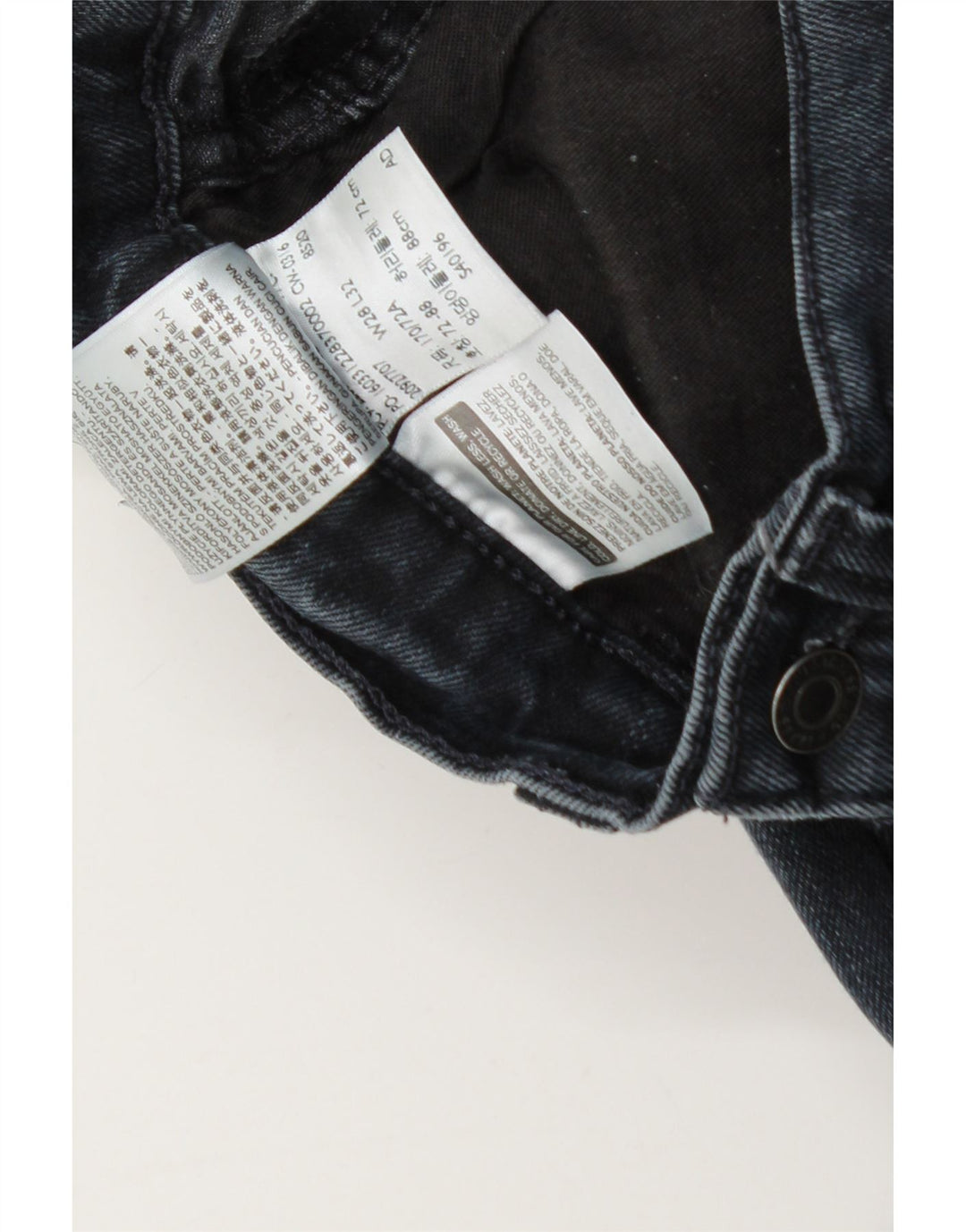 Мужские джинсы Levi's Slim 522 W28 L25 темно-синие, хлопок