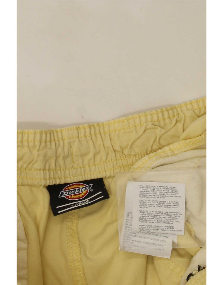 Мужские шорты-карго Dickies, большие W34, желтый хлопок