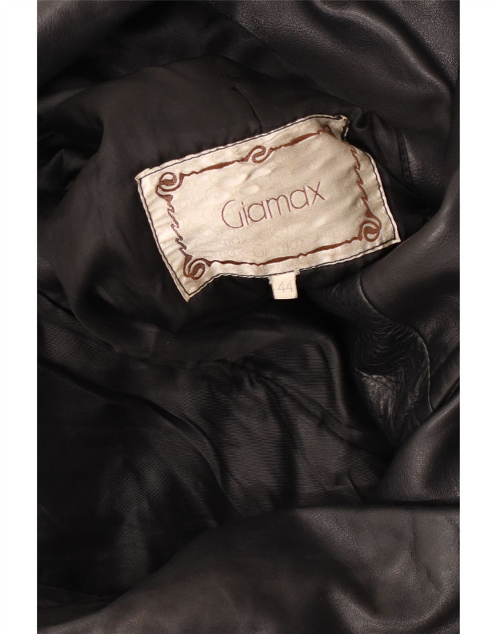 Женская кожаная куртка Giamax EU 44 XL, черная