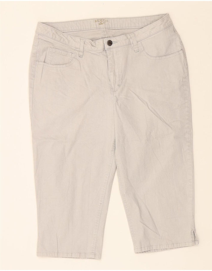 LEE Womens Riders Bermuda Shorts Size 16 XL W34  Grey Cotton Vintage Lee and Second-Hand Lee from Messina Hembry 