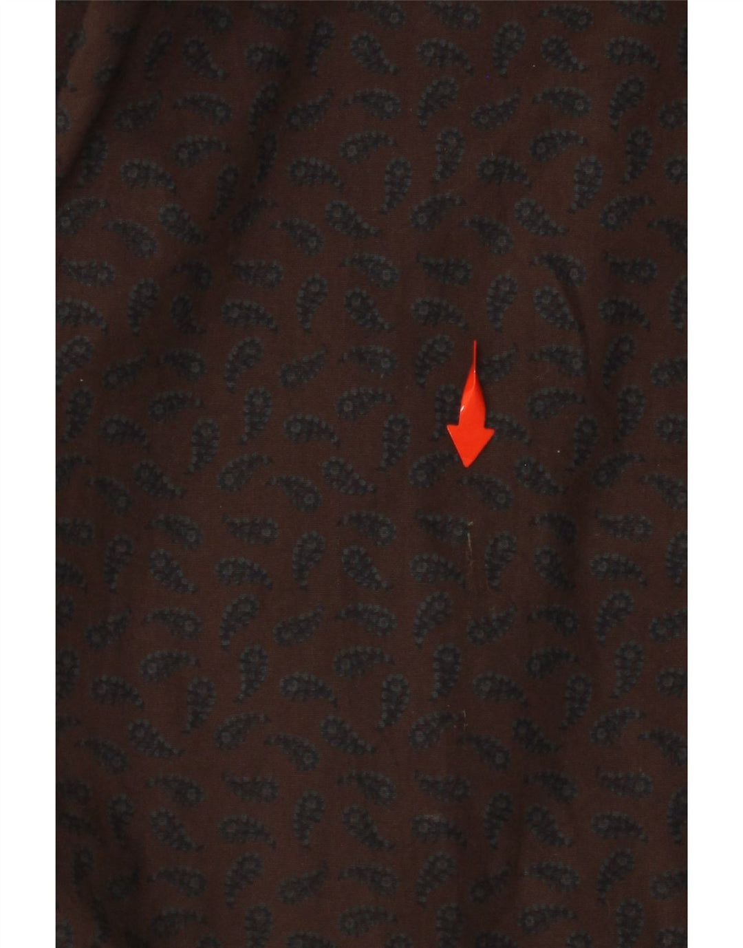 Мужская рубашка UNGARO, большая коричневая, хлопок с узором пейсли