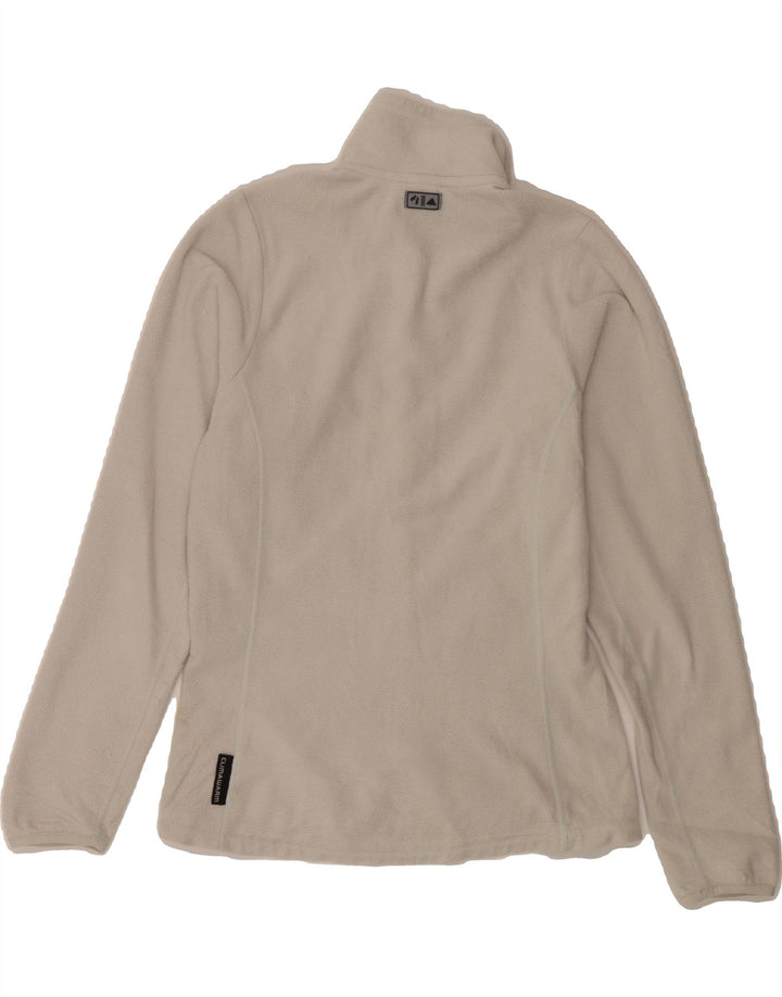 ADIDAS Womens Climawarm Fleece Jacket UK 12 Medium  White Polyester Vintage Adidas and Second-Hand Adidas from Messina Hembry 