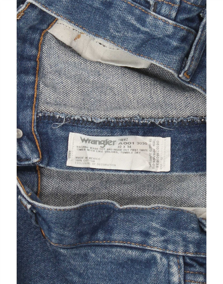 Мужские прямые джинсы Wrangler W32 L34, синие, хлопок