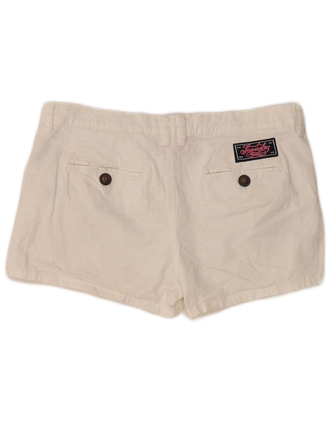 Женские шорты чинос Superdry Medium W34, белый хлопок