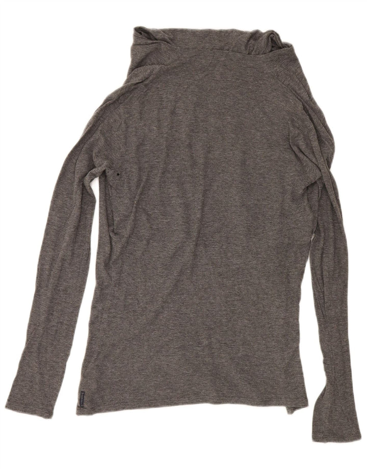 Armani Jeans Женский топ с длинным рукавом EU 44 XL Серый хлопок