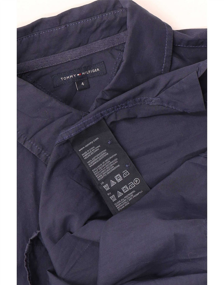 Женская рубашка Tommy Hilfiger US 4, маленькая, темно-синяя, хлопковая