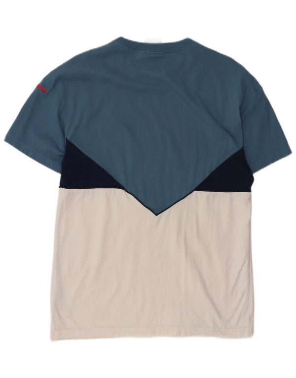 Мужская футболка Adidas Top Small Blue Colourblock Хлопок