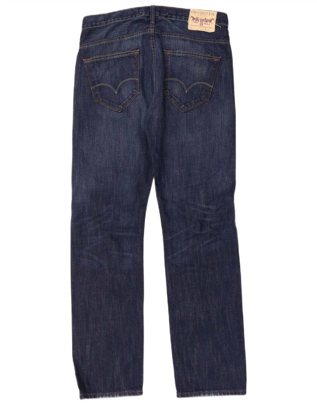 Мужские прямые джинсы Levi's 504 W33 L32 синие, хлопок