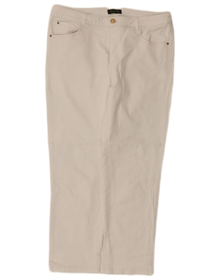 Женские прямые джинсы Massimo Dutti EU 42, большие W32 L26, белые
