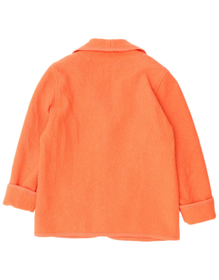 Винтажный женский пиджак на 3 пуговицах, Великобритания, 16, большой розовый