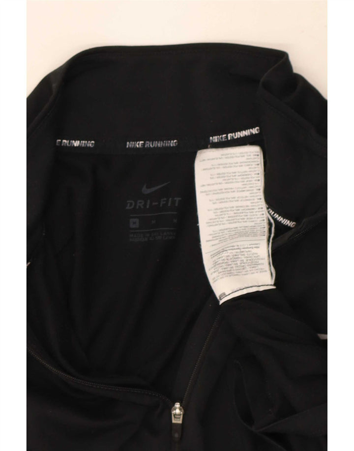 Женский спортивный костюм-пуловер большого размера Nike Dri Fit UK 14, средний черный