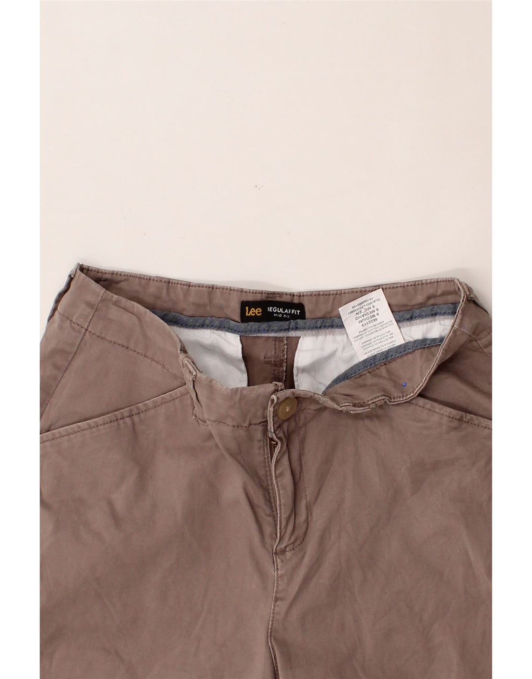 LEE Womens Mid Rise Regular Fit Casual Shorts US 8 Medium W28  Brown Vintage Lee and Second-Hand Lee from Messina Hembry 