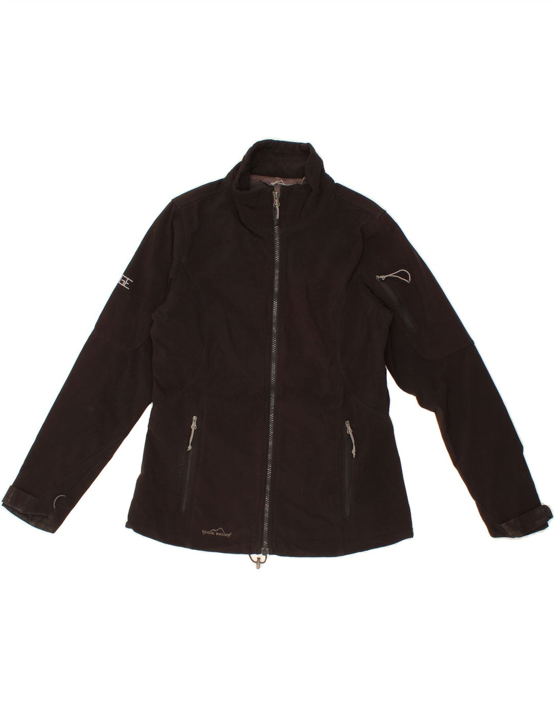EDDIE BAUER Womens Tracksuit Top Jacket UK 14 Medium Black Polyester Vintage Eddie Bauer and Second-Hand Eddie Bauer from Messina Hembry 