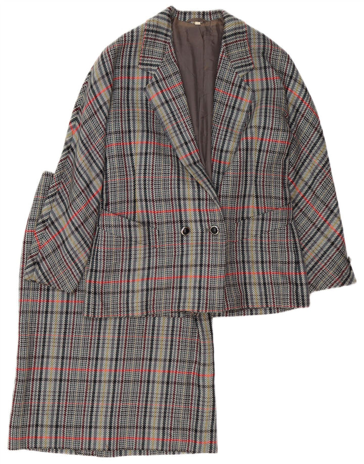 Комплект из 2 женских юбок VINTAGE IT 42 Medium W30 Серая клетка