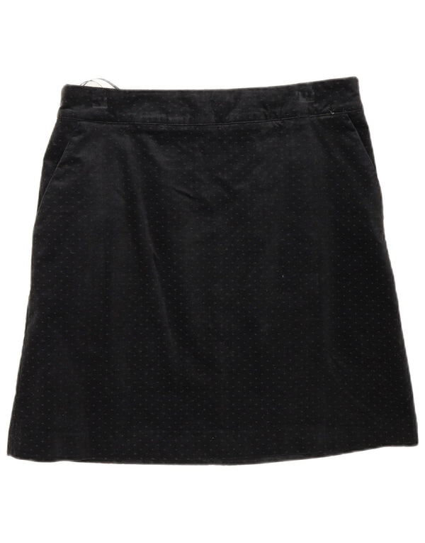 Crew Clothing Женская бархатная юбка-трапеция UK 12 Medium W32 Черная пятнистая