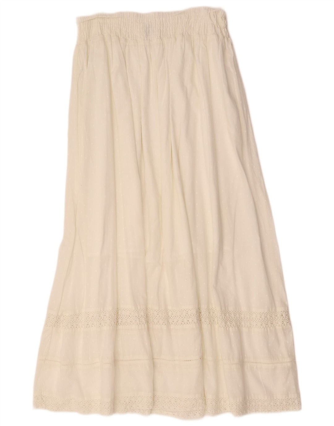 BENETTON Женская юбка Gypsy с завышенной талией W28, средняя, белая в крапинку