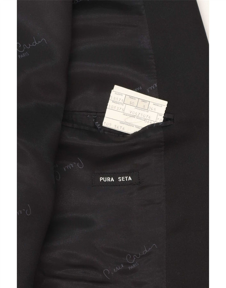 Мужской пиджак Pierre Cardin IT 50, большой черный с геометрическим рисунком, классический