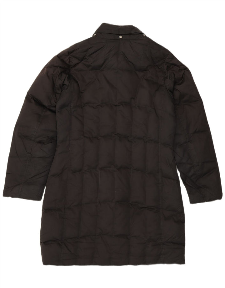 Женское стеганое пальто оверсайз Eddie Bauer UK 10, маленький черный полиэстер