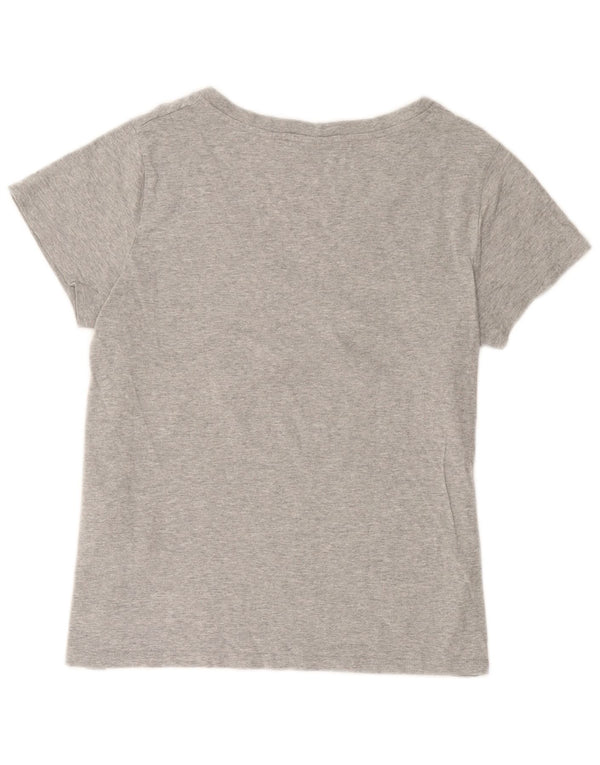 Levi's Womens T-Shirt Top UK 14 Large Grey Flecked Cotton