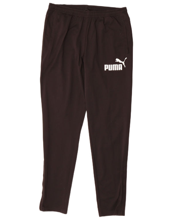 Мужские спортивные брюки Puma с графическим рисунком, большие черные полиэстер