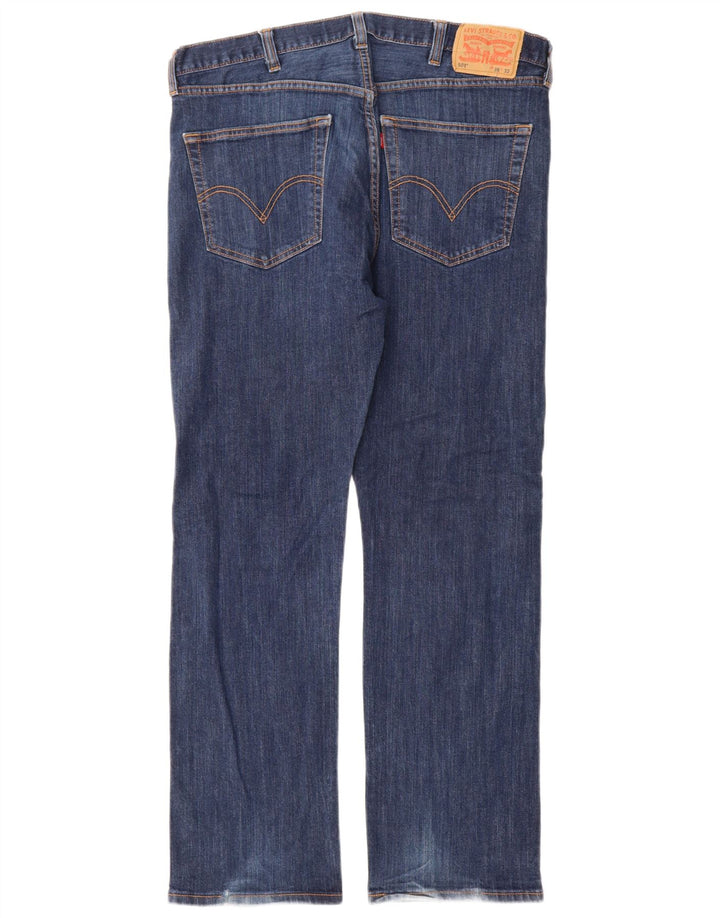 Мужские прямые джинсы Levi's 501 W38 L32 темно-синие, хлопок