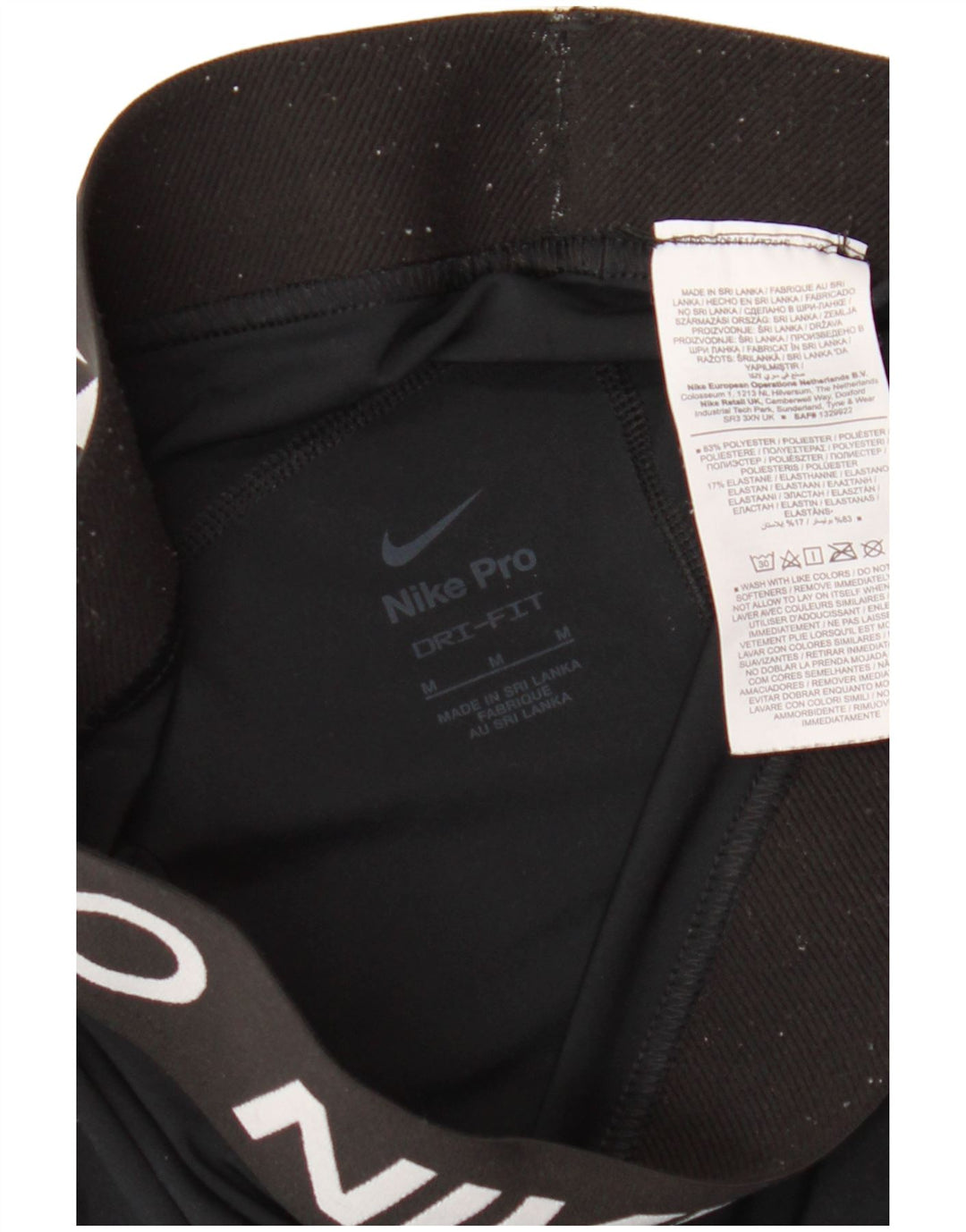 Женские спортивные шорты NIKE Dri Fit с графическим рисунком UK 12, средний черный полиэстер