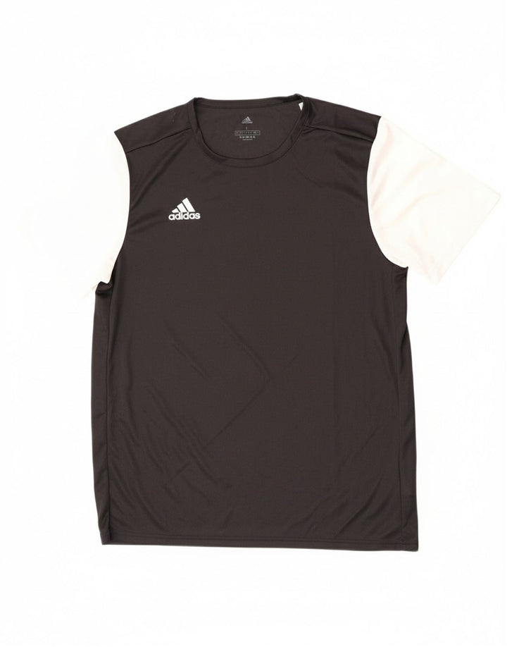 Мужская футболка Adidas Aeroready, большой черный полиэстер с цветными блоками