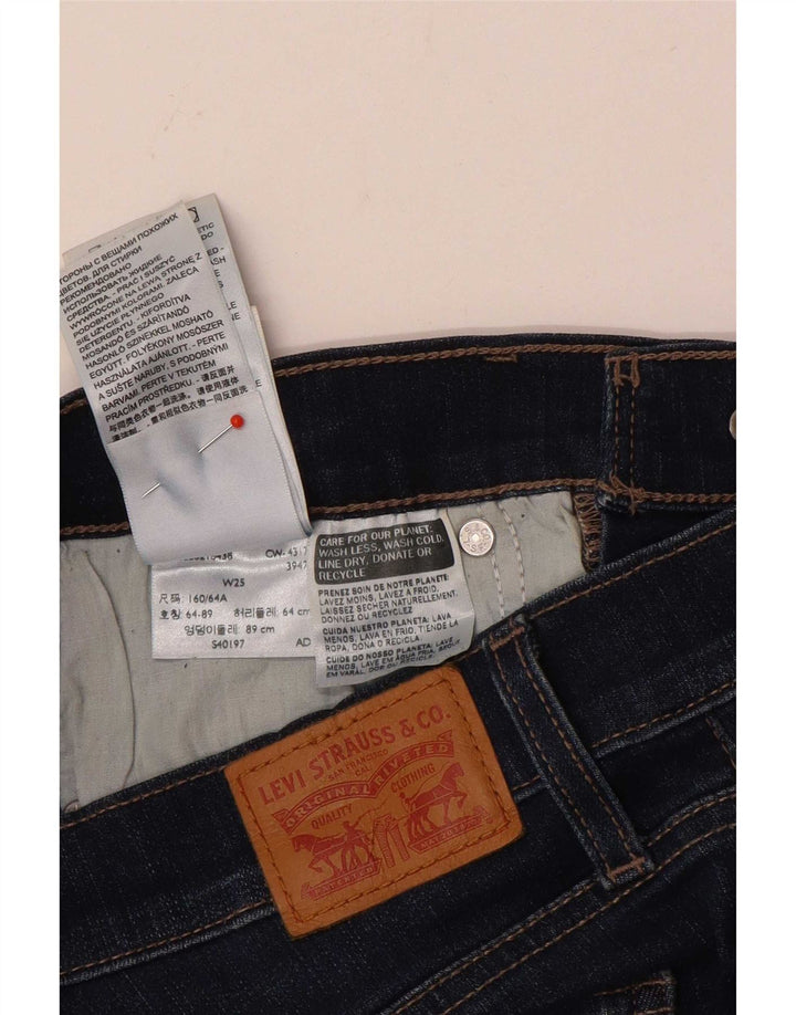 Женские джинсовые шорты Levi's W25 XS, темно-синие, хлопок