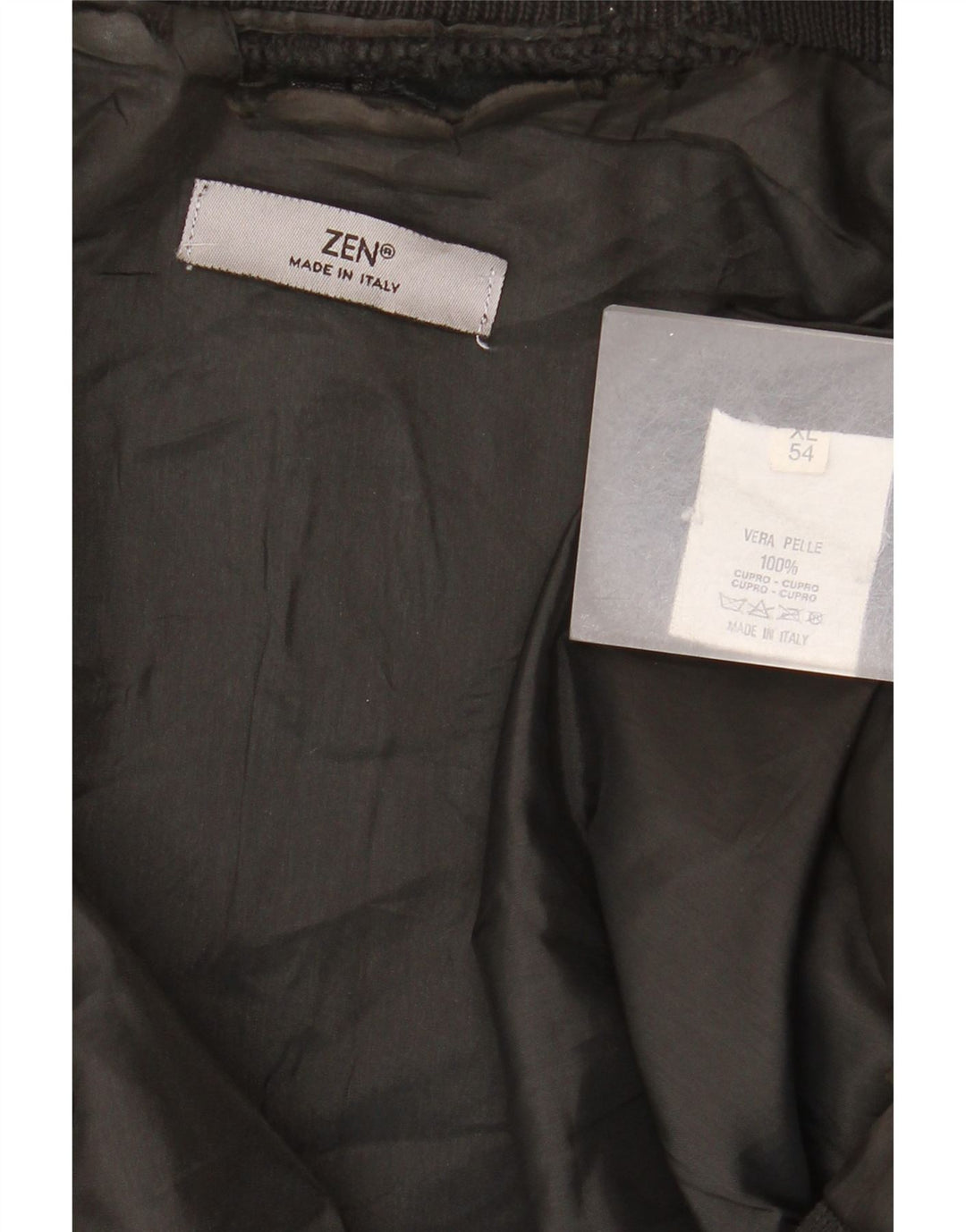 Мужская кожаная куртка Zen IT 54 XL Черная кожа