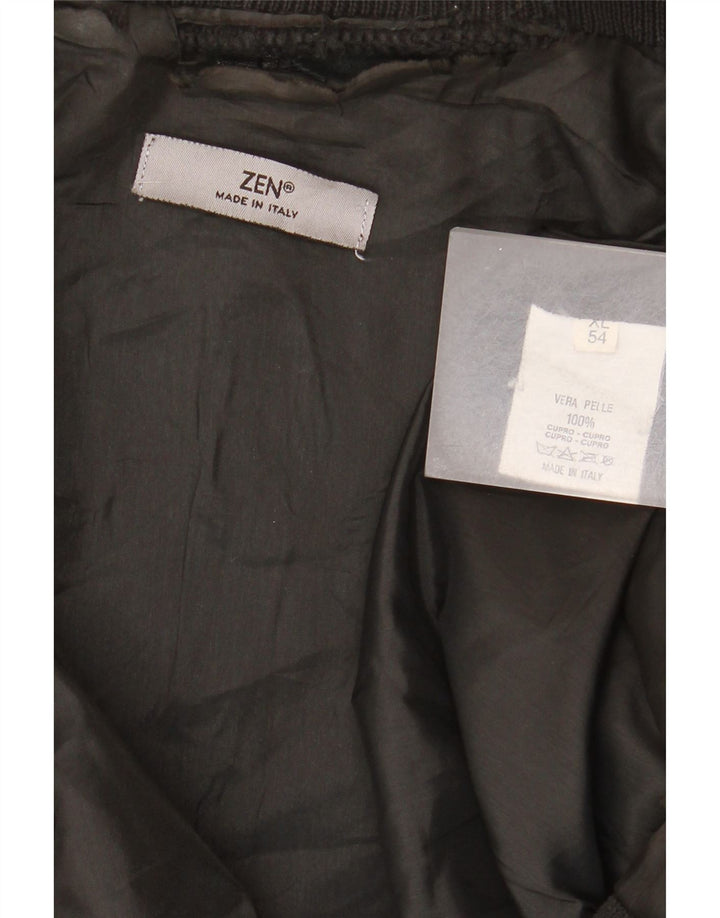 Мужская кожаная куртка Zen IT 54 XL Черная кожа