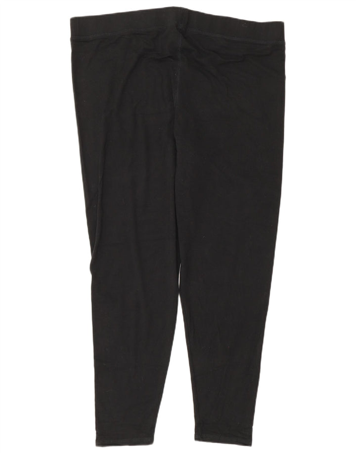 Женские леггинсы Marks & Spencer UK 22 3XL Черные вискоза