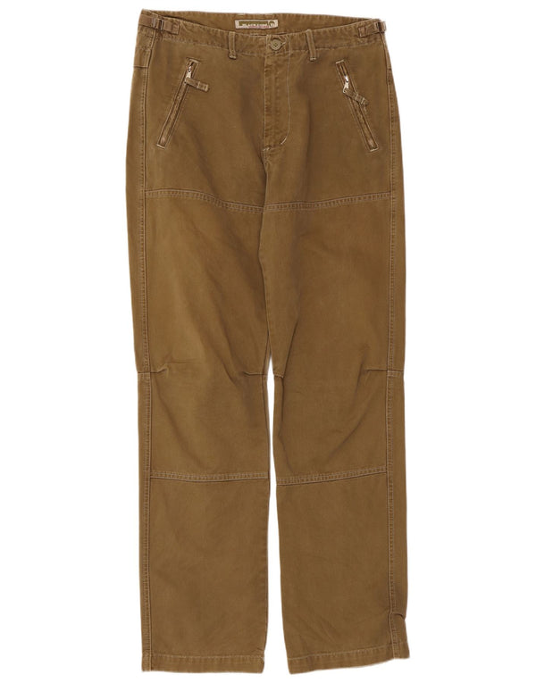 Винтажные мужские прямые брюки чинос IT 46 маленький W32 L33 хаки хлопок