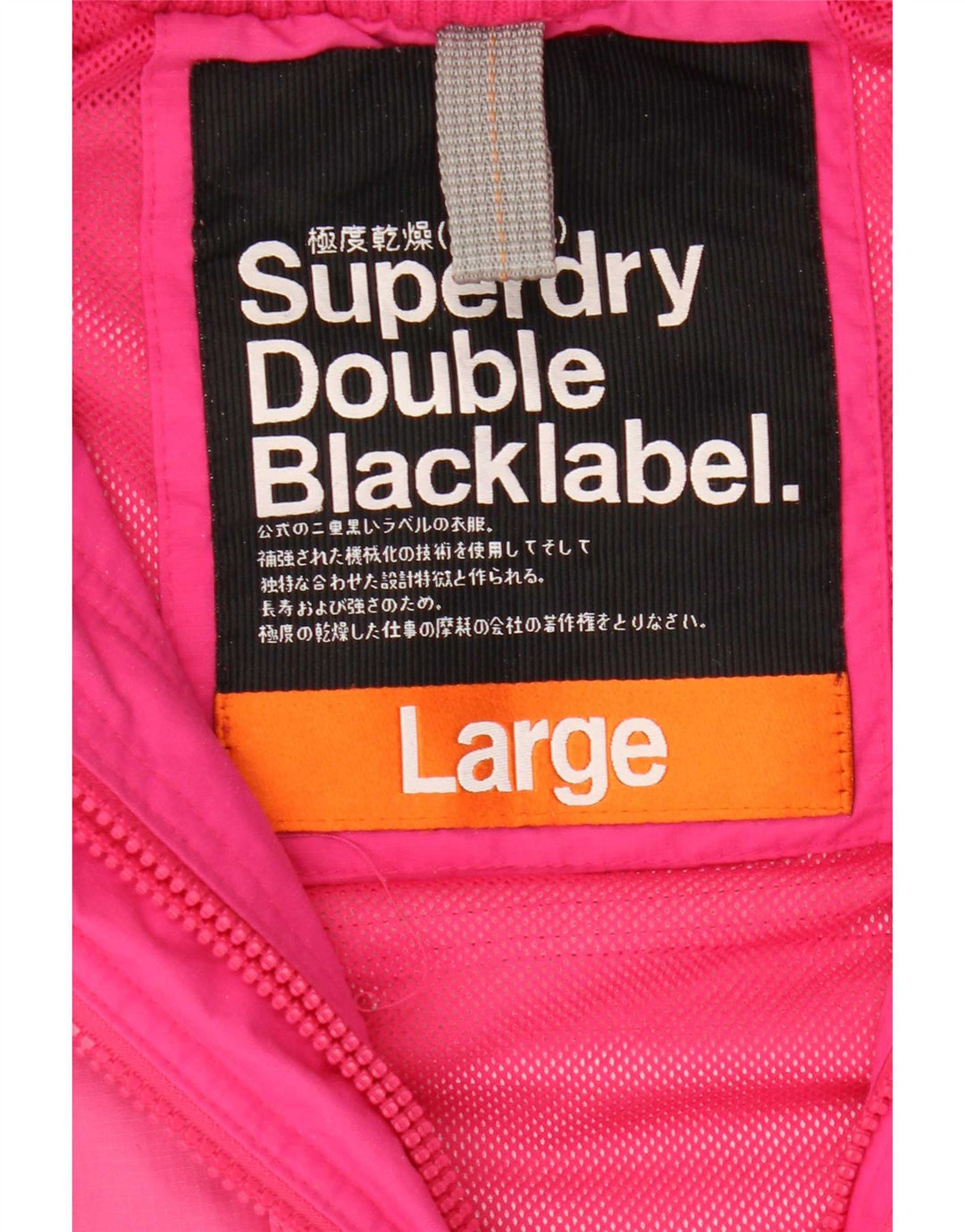 Женская дождевик с графическим рисунком Superdry UK 14, большой розовый нейлон
