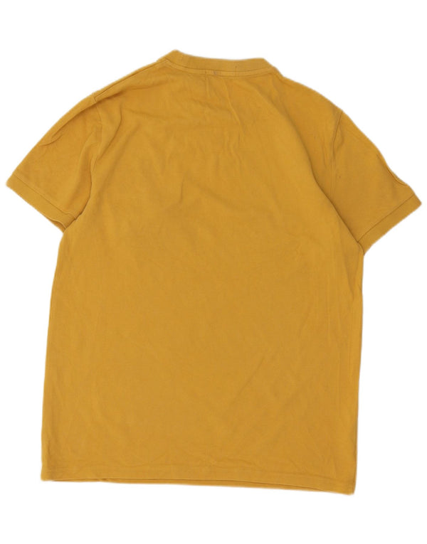 Мужская футболка Fred Perry Top из хлопка среднего желтого цвета