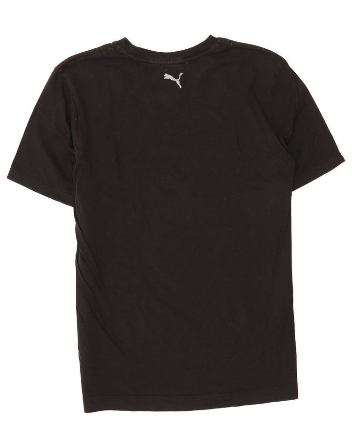 PUMA Mens Graphic T-Shirt Top Large Black Cotton Vintage Puma and Second-Hand Puma from Messina Hembry 