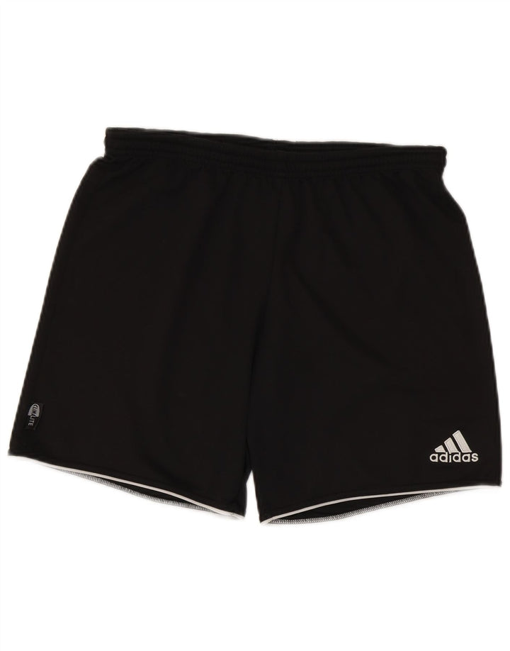 Мужские спортивные шорты Adidas Climalite, маленькие черные из полиэстера